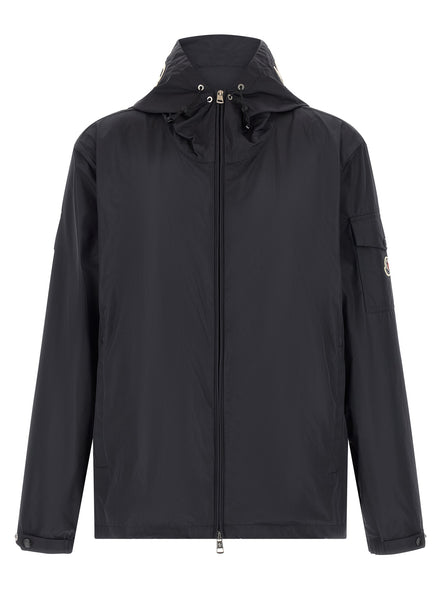 Blue Polyester Shell Jacket