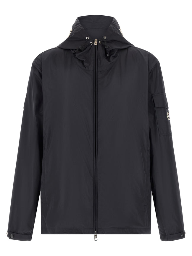 Blue Polyester Shell Jacket