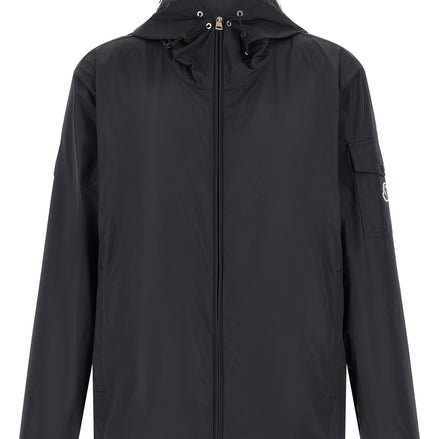 Blue Polyester Shell Jacket