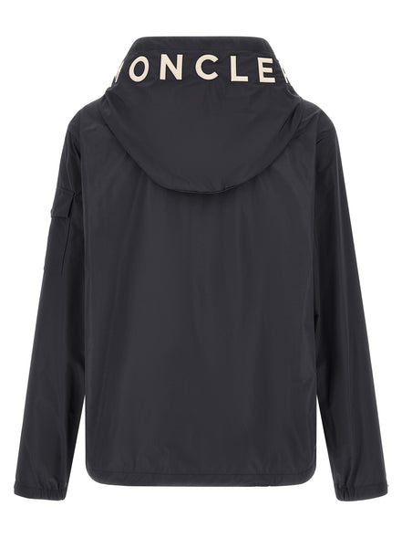 Blue Polyester Shell Jacket