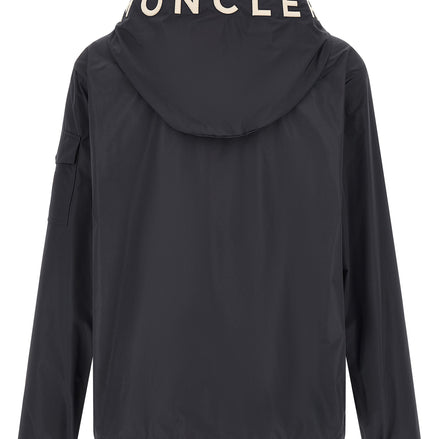Blue Polyester Shell Jacket