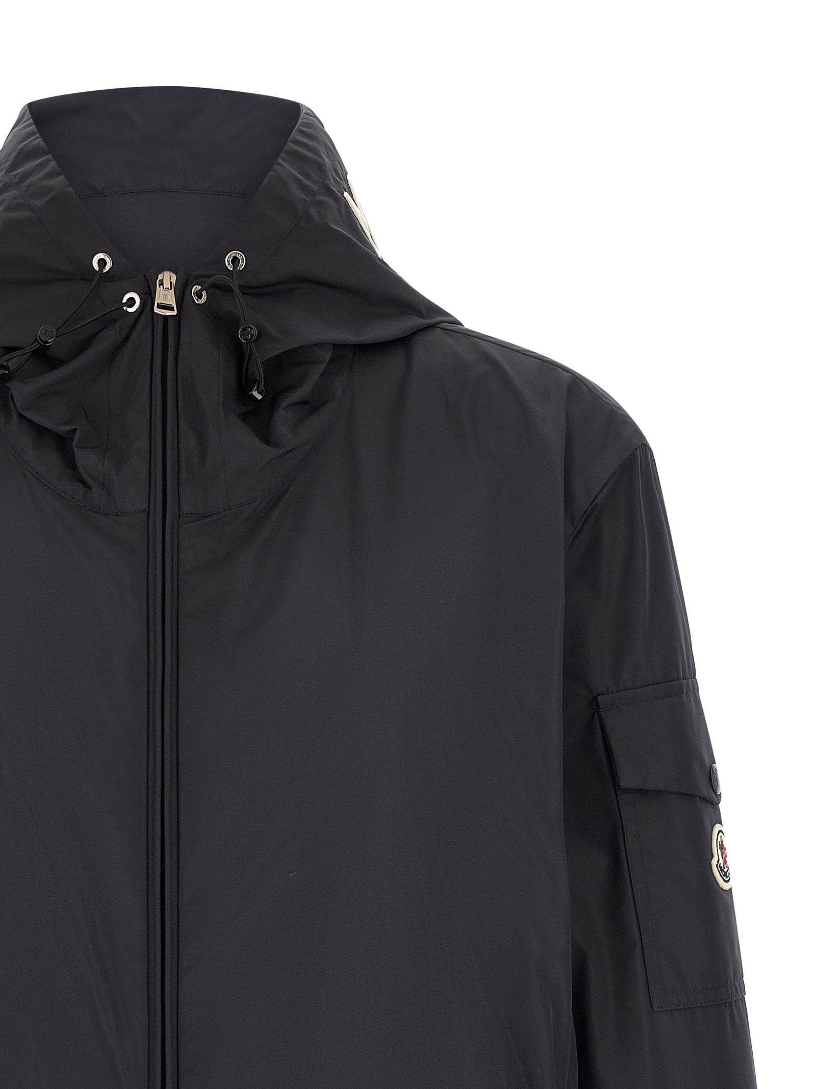 Blue Polyester Shell Jacket