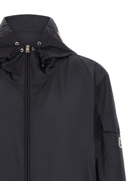 Blue Polyester Shell Jacket