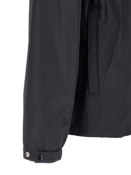 Blue Polyester Shell Jacket