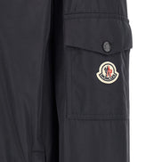 Blue Polyester Shell Jacket