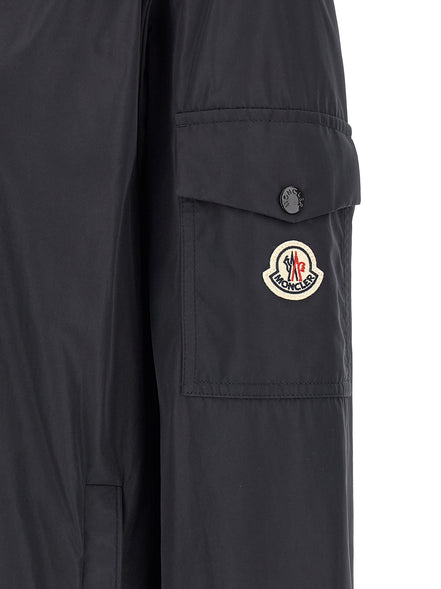 Blue Polyester Shell Jacket