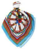 Multicolor Silk Foulard