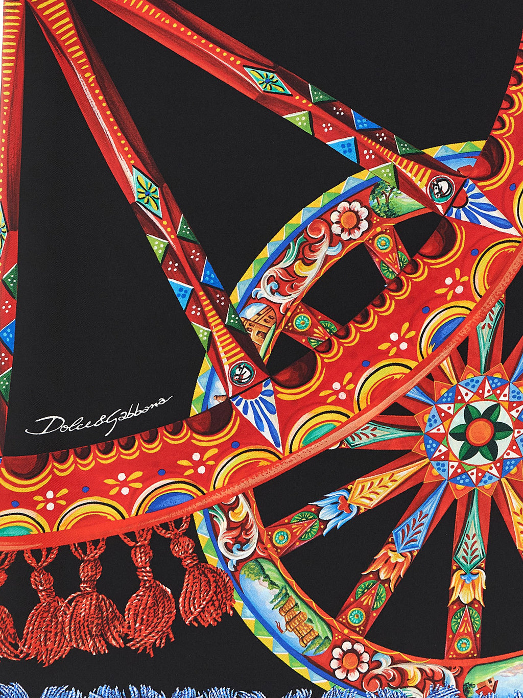 Multicolor Silk Scarf