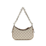 Beige Fabric Handbag