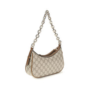 Beige Fabric Handbag