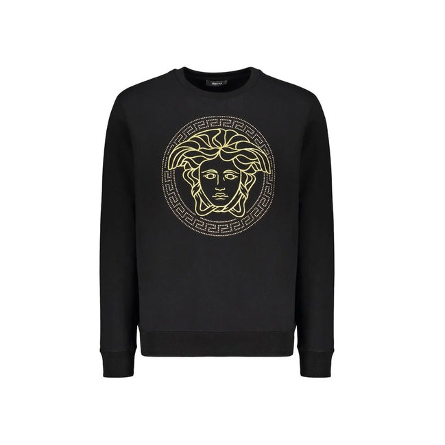 Black Cotton Sweatshirt