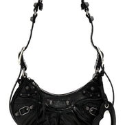 Black Lamb Leather Crossbody Bag