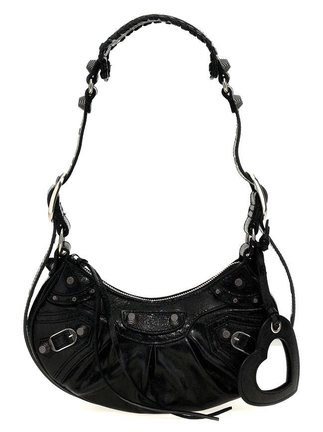 Black Lamb Leather Crossbody Bag