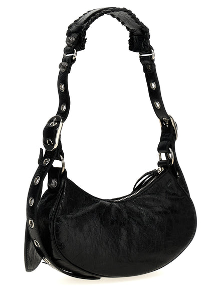 Black Lamb Leather Crossbody Bag