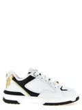 Bicolor Leather Low Top Sneakers