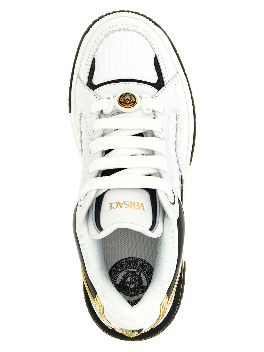 Bicolor Leather Low Top Sneakers