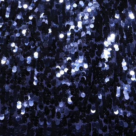 Blue Sequin High Waist PencilCut Midi Skirt