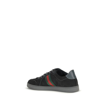 Black Fabric Athletic Sneakers