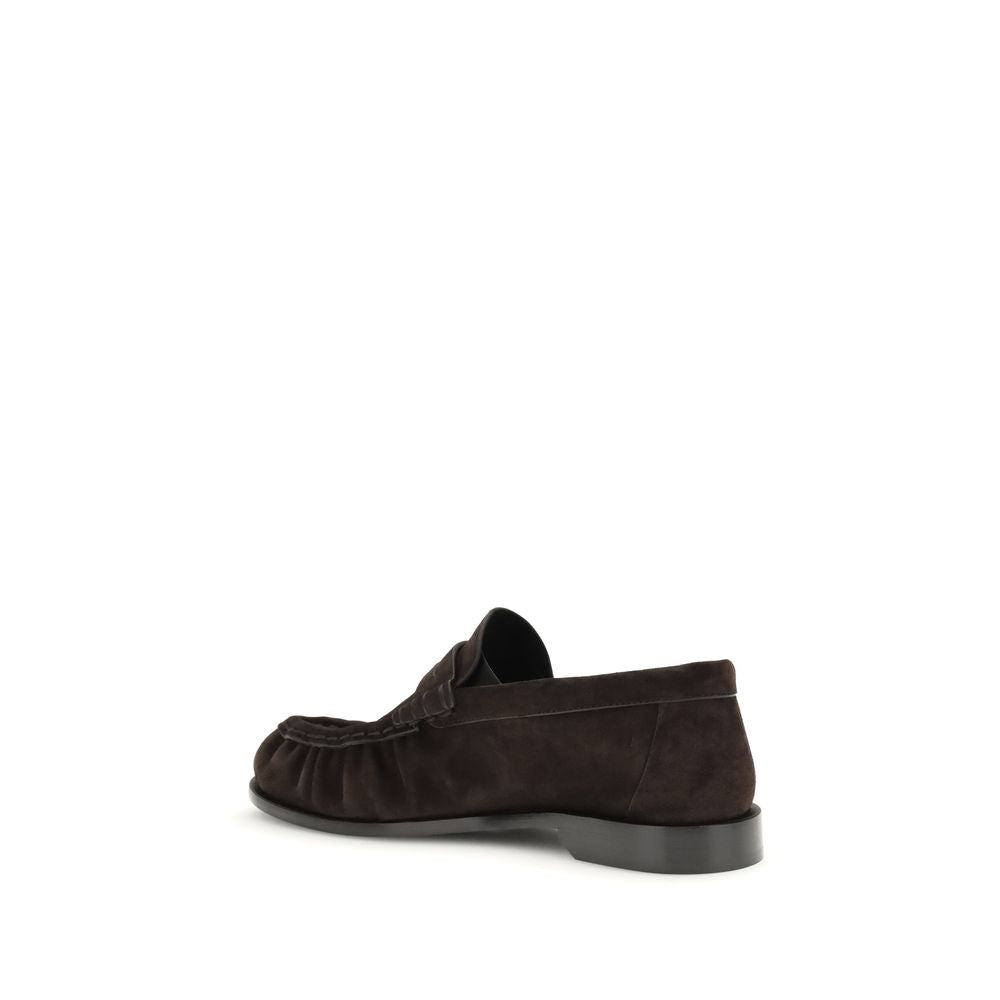 Brown Calf Leather Bos Taurus Slip-On Loafers