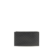 Black Cotton Clutch Bag