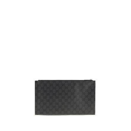 Black Cotton Clutch Bag