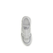 White Calf Leather Bos Taurus Low Top Sneakers