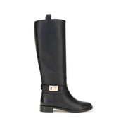 Black Calf Leather Bos Taurus Boots