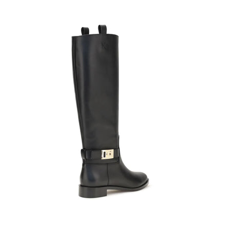 Black Calf Leather Bos Taurus Boots