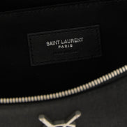 Black Lamb Leather Crossbody Bag