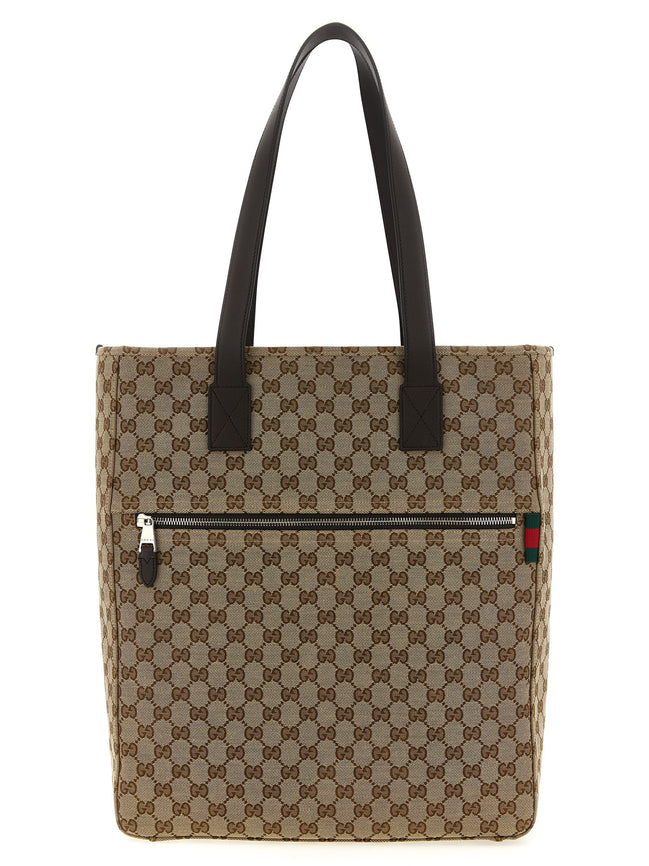 Brown Polyester Shoulder Bag
