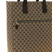 Brown Polyester Shoulder Bag