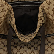 Brown Polyester Shoulder Bag