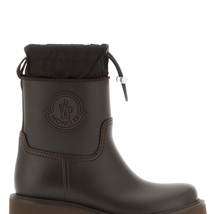 Brown Pvc Ankle Boots