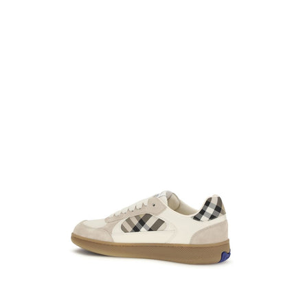 Beige Calf Leather Bos Taurus Low Top Sneakers