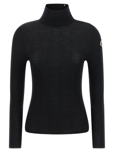 Black Virgin Wool Cardigan