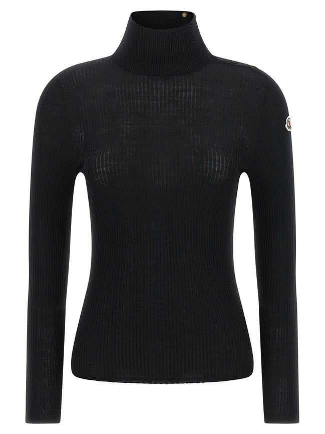 Black Virgin Wool Cardigan