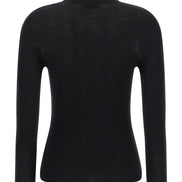 Black Virgin Wool Cardigan
