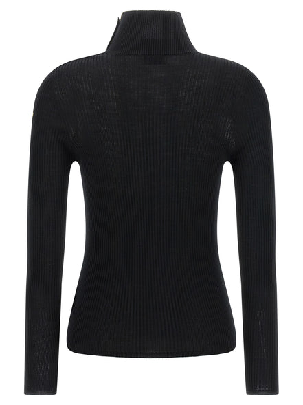 Black Virgin Wool Cardigan