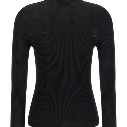 Black Virgin Wool Cardigan