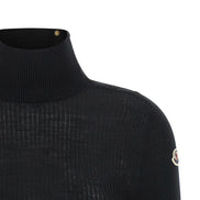Black Virgin Wool Cardigan