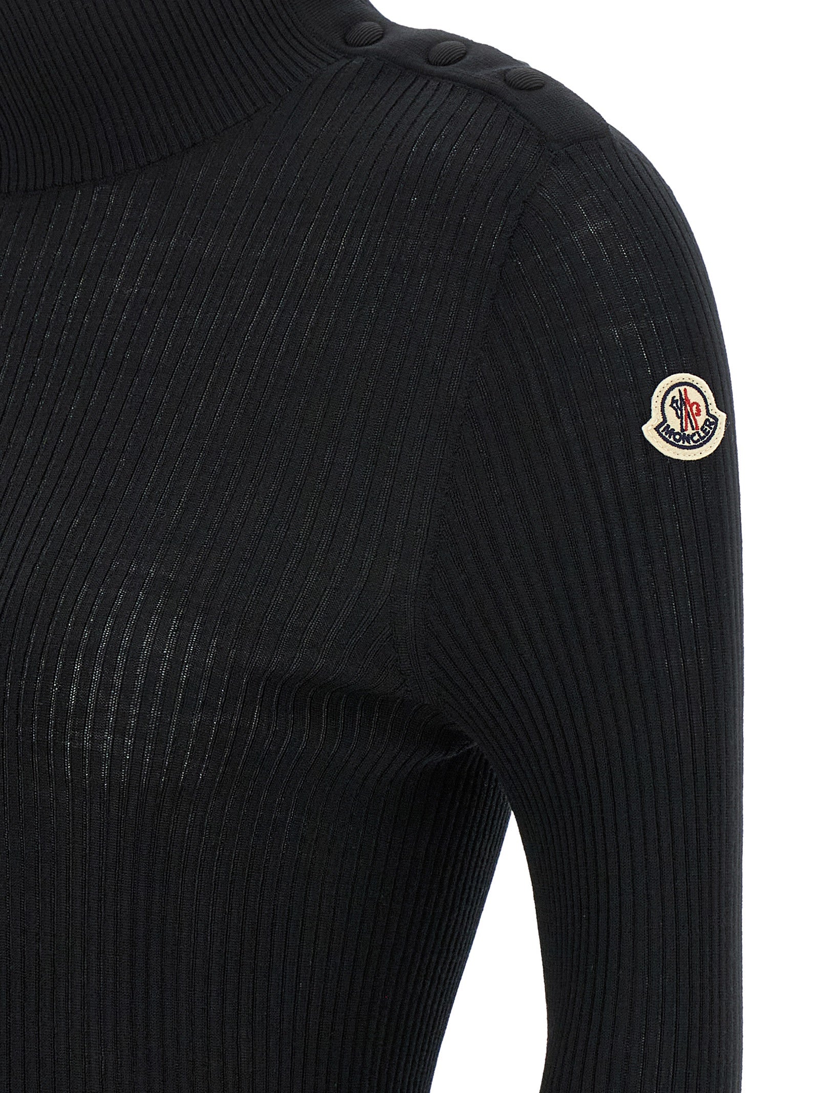 Black Virgin Wool Cardigan