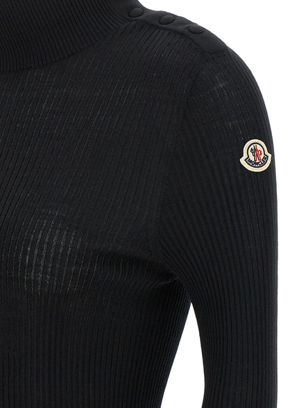 Black Virgin Wool Cardigan
