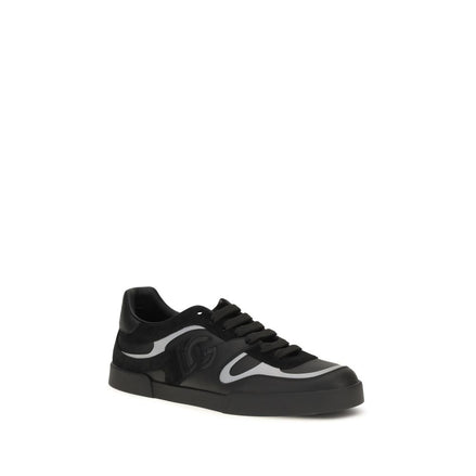Black Calf Leather Bos Taurus Sneakers