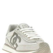 Gray Calfskin Low Top Sneakers