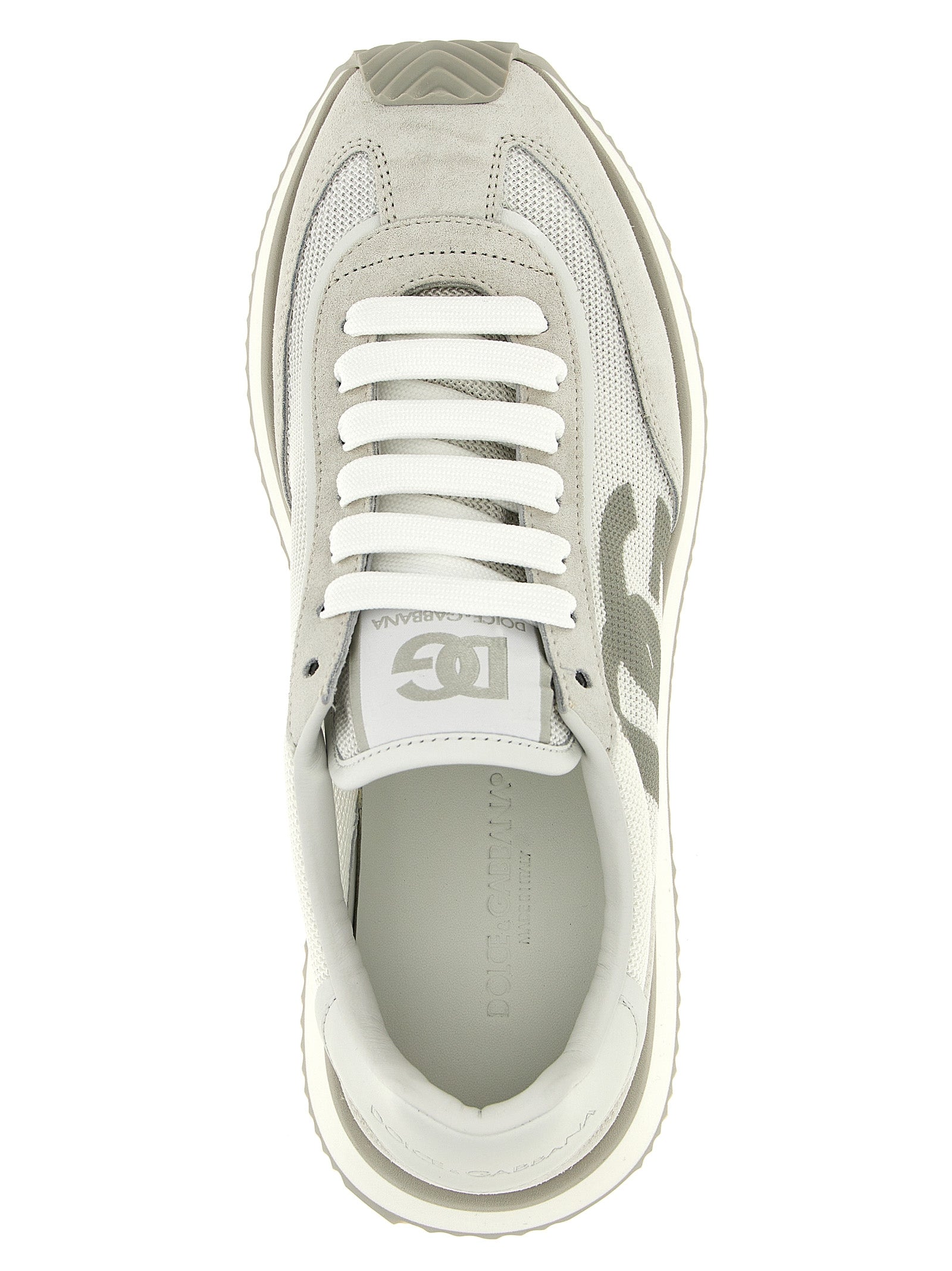 Gray Calfskin Low Top Sneakers