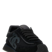 Black Calfskin Athletic Sneakers