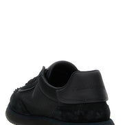 Black Calfskin Athletic Sneakers