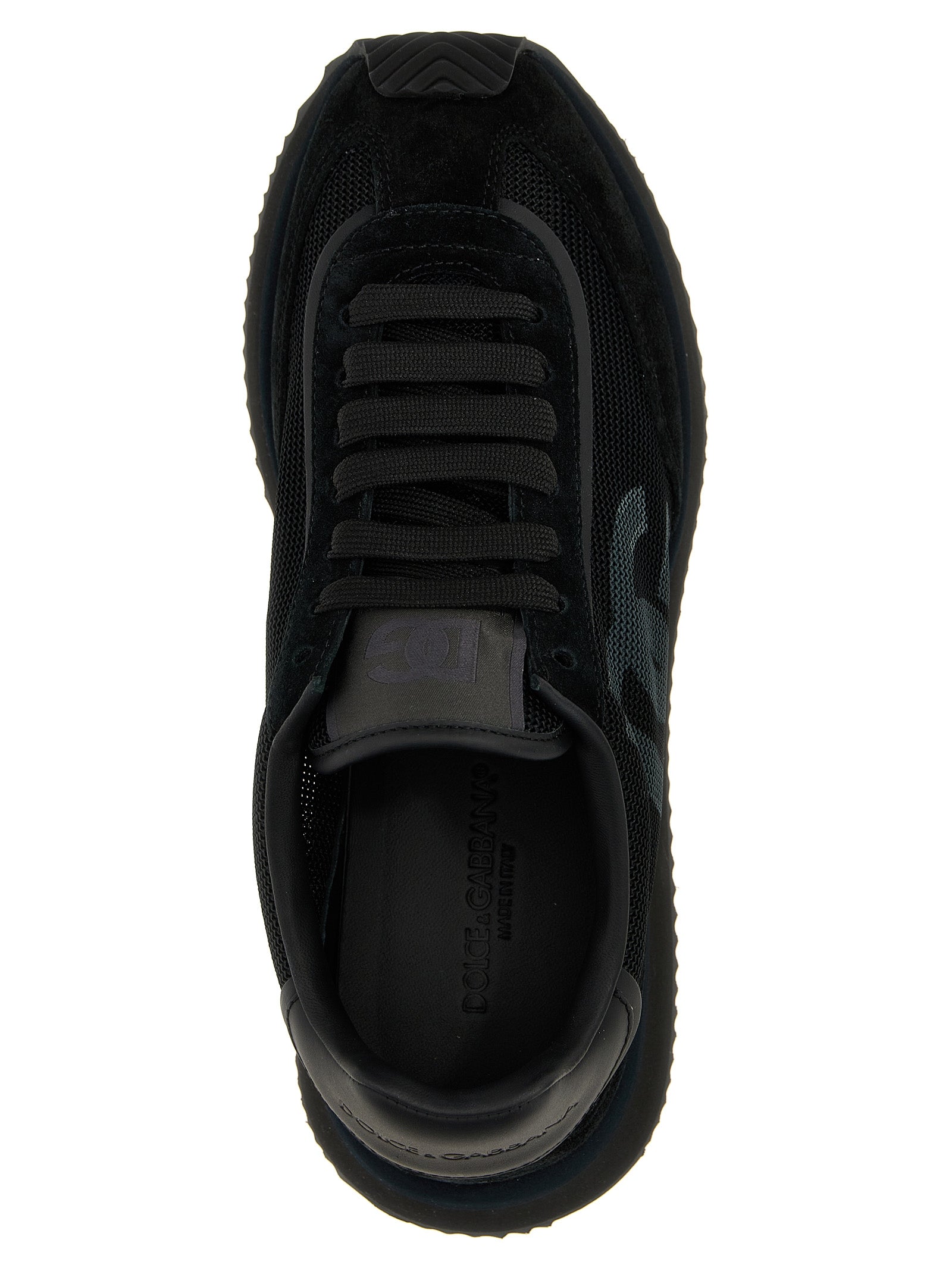 Black Calfskin Athletic Sneakers