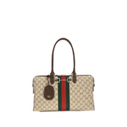 Beige Fabric Handbag