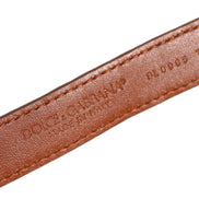 Brown Textured Leather Gold Buckle Belt Strap Bracelet